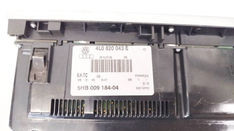 4L0820043E Audi Q7 2007 Heizungsbedienteil Klimabedienteil - Thumbnail 2