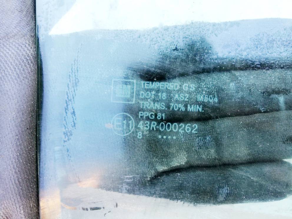 E1143R000262 Opel Meriva 2009 Szyba drzwi - TYLNE PRAWE - Thumbnail 3