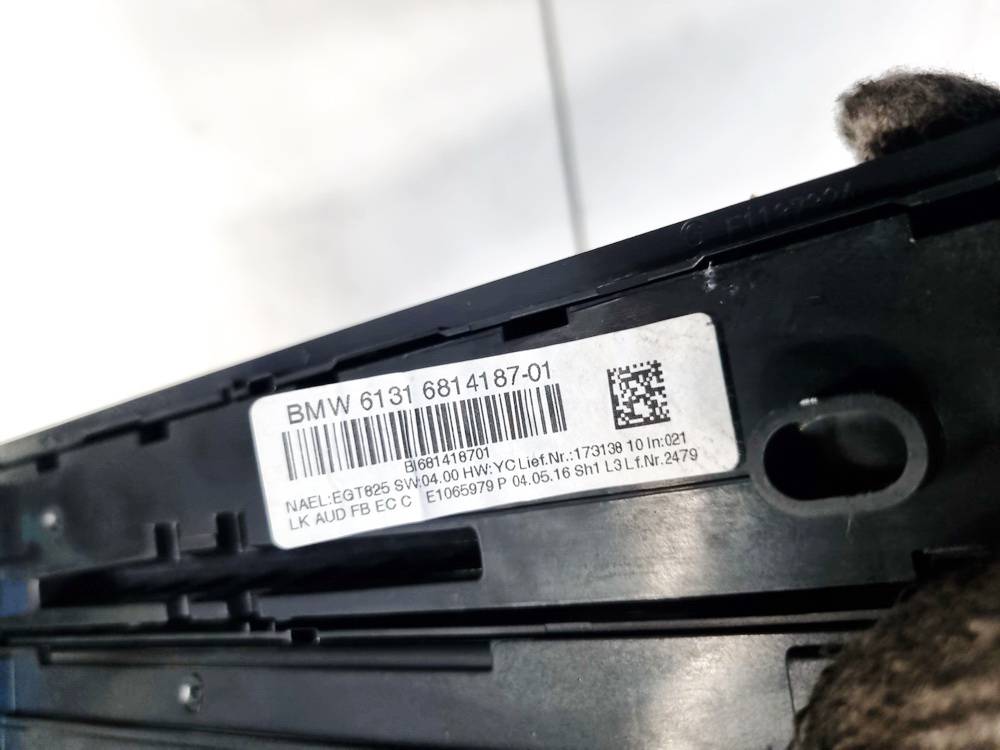 6131681418701 BMW 3-Series 2016 Commande chauffage - Thumbnail 5