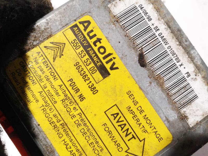 9633621380 Citroen Xsara 1998 Блок управления AIR BAG - Thumbnail 3