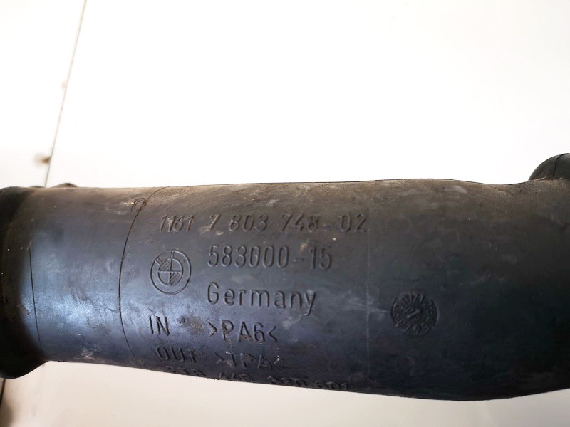 11617803748 1161780374802 TURBO INTERCOOLER PIPE HOSE BMW 5Series 2009