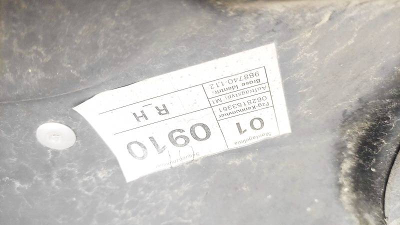 988740112 Volkswagen Passat 2006 Door winder mechanism (Window Regulator) - REAR RIGHT - Thumbnail 3