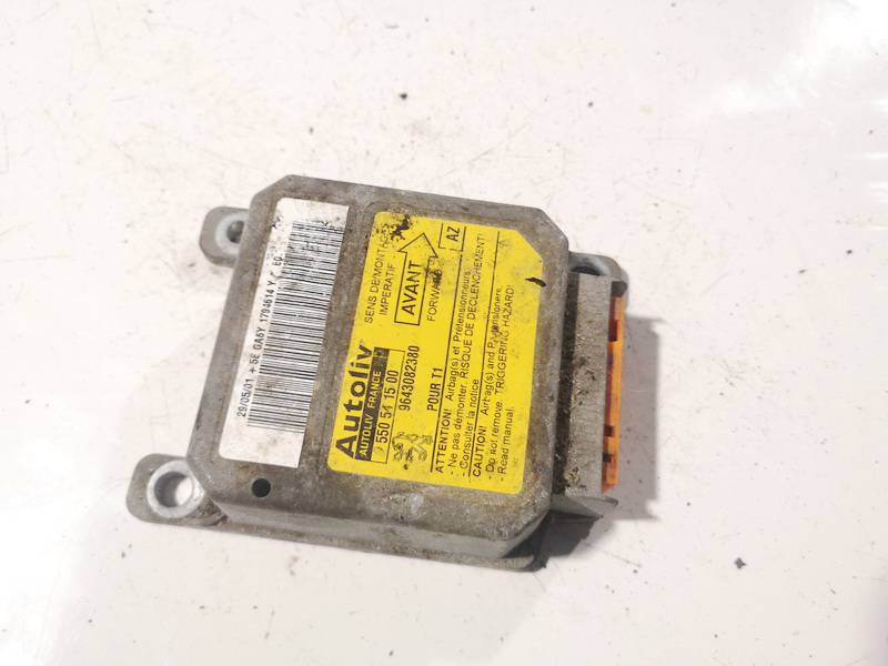 9643082380 Peugeot 206 2001 Komputer SRS airbag – moduł sterujący poduszek powietrznych - Thumbnail 2