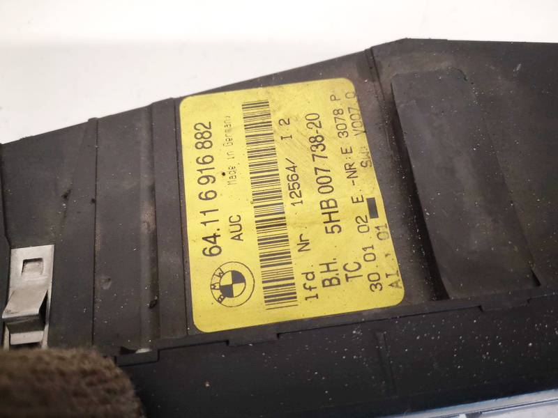 64116916882 BMW 3-Series 2002 Блок управления климатической установкой - Thumbnail 2