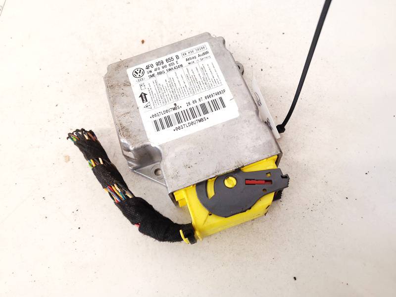 4F0959655B Audi A6 2007 SRS AIRBAG KOMPIUTERIS - ORO PAGALVIU VALDYMO BLOKAS