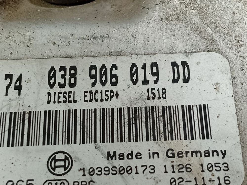 038906019DD Volkswagen Bora 2002 ECU Engine Computer (Engine Control Unit) - Thumbnail 4