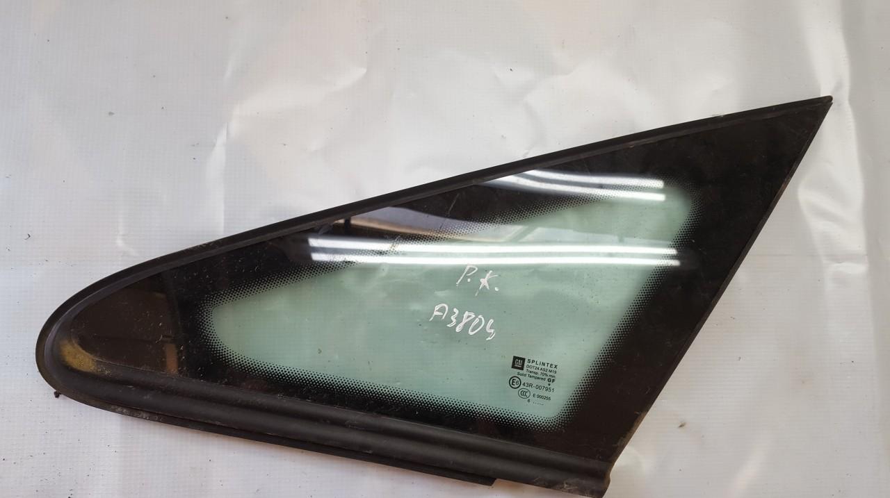 Opel Zafira 2006 Szyba okna ćwierćowego narożnego - PRZEDNIE LEWE