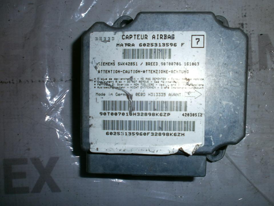 6025313596F Renault Espace 2000 Airbag crash sensors module