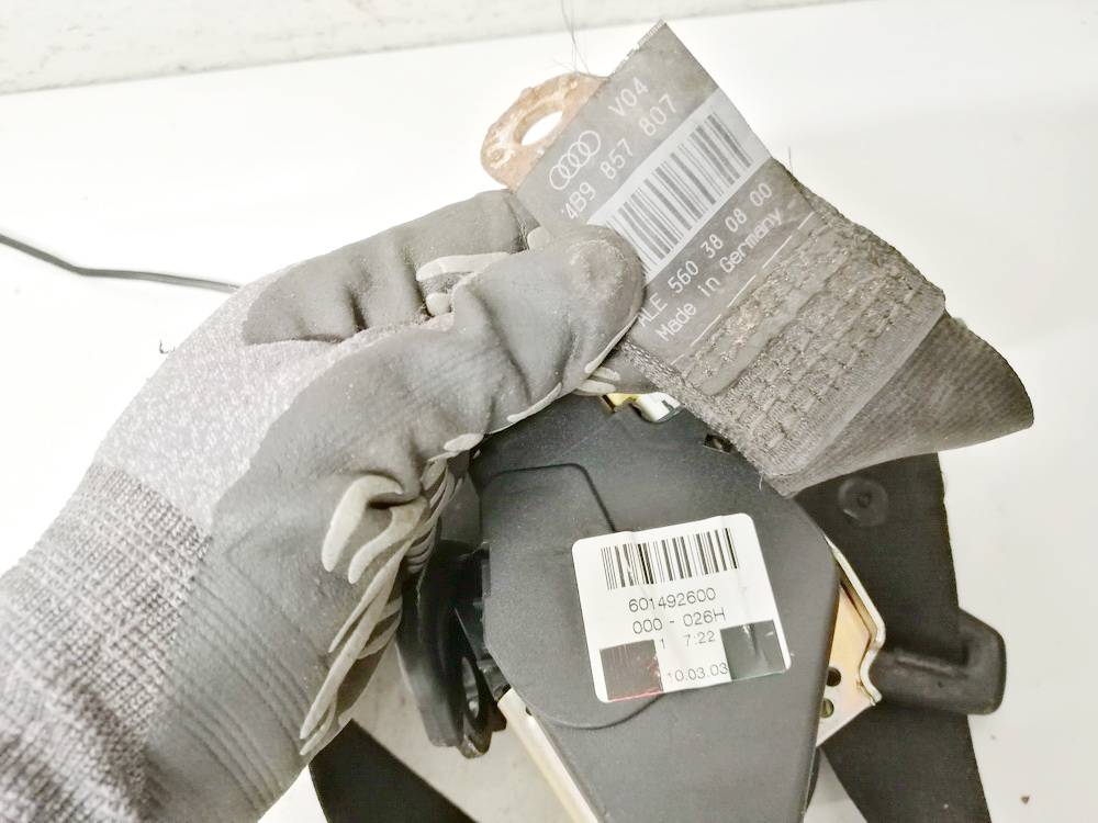 4B9857807 Audi A6 2000 CINTURON SEGURIDAD , cinturón de seguridad - parte media trasera - TRASERO CENTRAL - Thumbnail 3