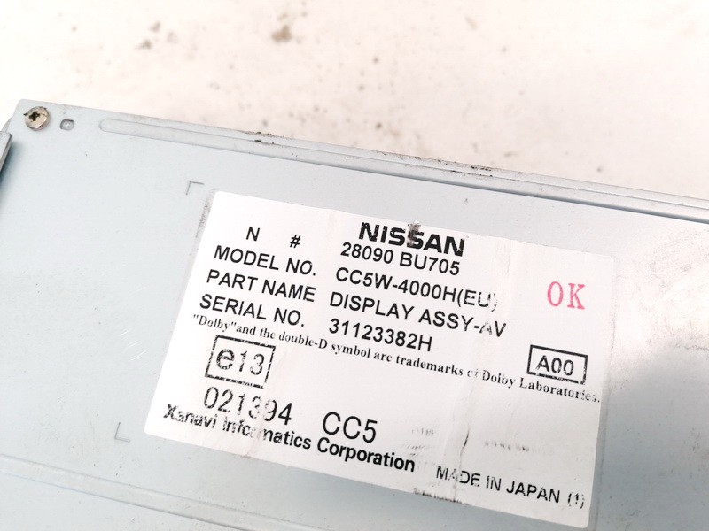 28090BU705 Nissan Almera Tino 2003 Бортовой компьютер дисплей (дисплей информационный) - Thumbnail 3