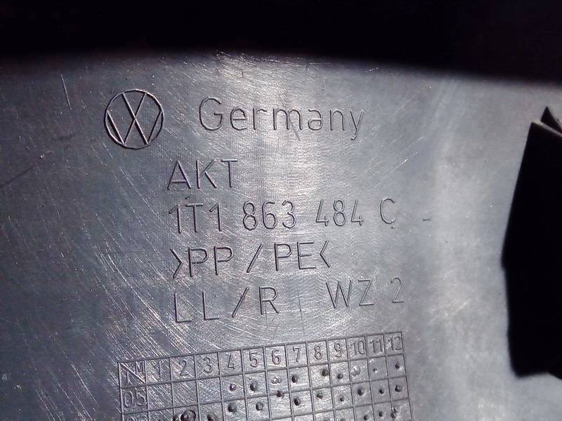 1T1863484C Volkswagen Touran 2014 PLASTICOS-Otros repuestos del interior - Thumbnail 3