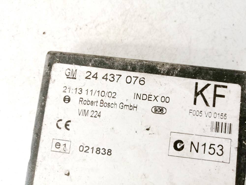 24437076 Opel Zafira 2003 General Module Comfort Relay (Unit) - Thumbnail 3