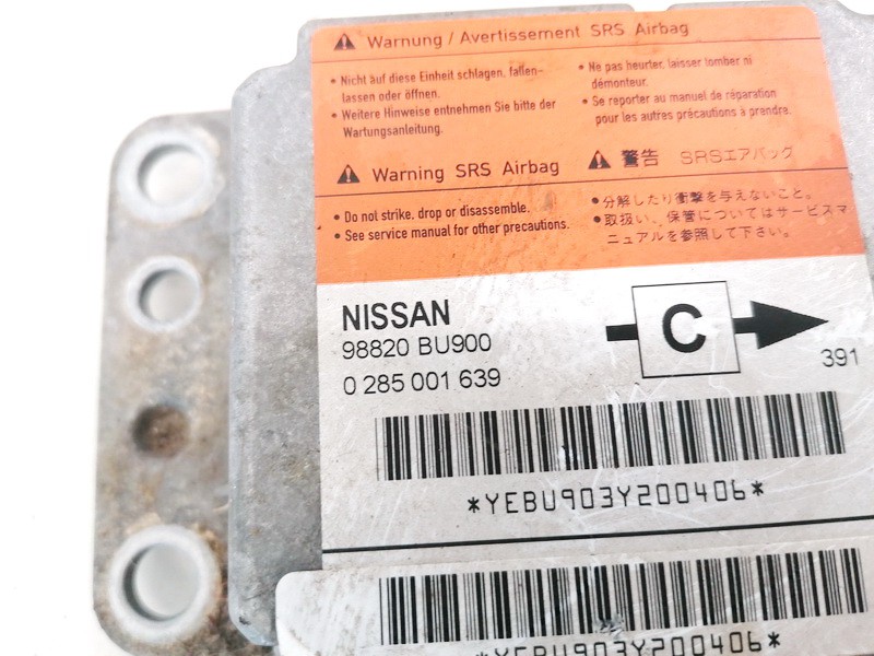 98820BU900 Nissan Almera Tino 2003 Airbag crash sensors module - Thumbnail 3