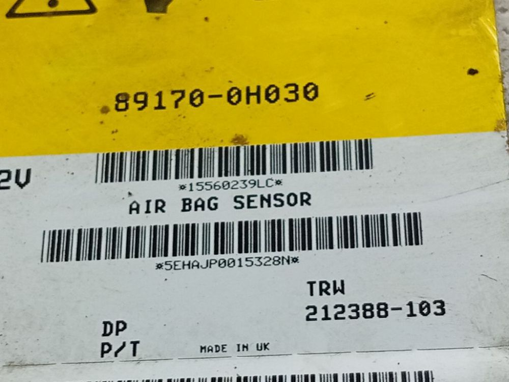 891700H030 Toyota Aygo 2006 Komputer SRS airbag – moduł sterujący poduszek powietrznych - Thumbnail 4