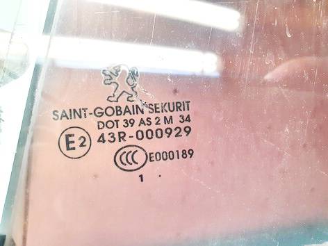 DOT39AS2M34 Peugeot 508 2012 Vitre de Porte Arrière Gauche - Thumbnail 2