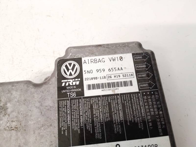 5N0959655AA Volkswagen Passat 2014 SRS AIRBAG KOMPIUTERIS - ORO PAGALVIU VALDYMO BLOKAS - Thumbnail 2