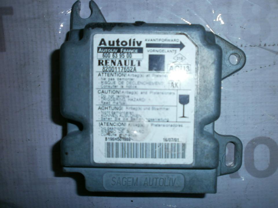 8200117652A Renault Scenic 2001 Airbag crash sensors module