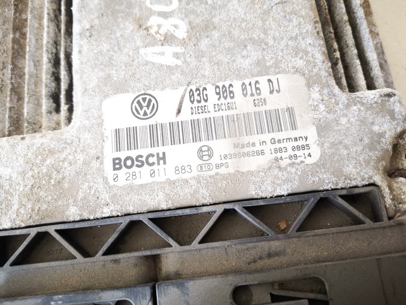 03G906016DJ Skoda Octavia 2004 ECU Engine Computer (Engine Control Unit) - Thumbnail 2