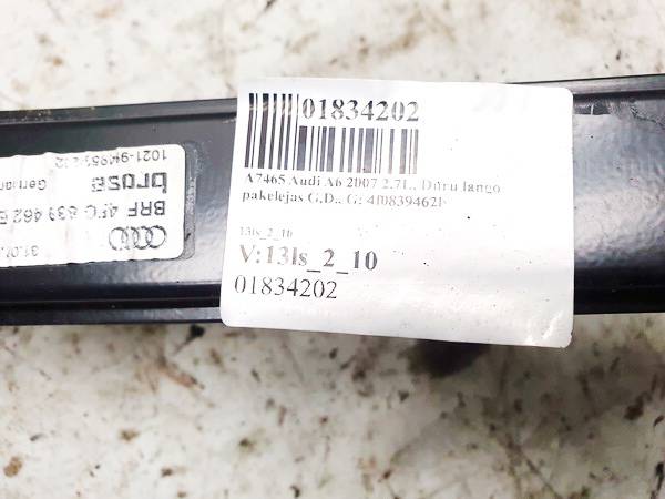 4F0839462B Audi A6 2007 Mécanisme Ascenseurs en Verre Ascenseur-Cristal Port Arrerie Droite - Thumbnail 2