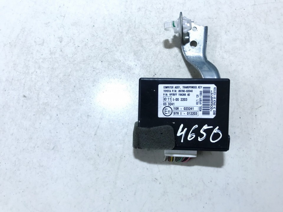 8978002040 Toyota Auris 2007 Imobilaizerio kompiuteris