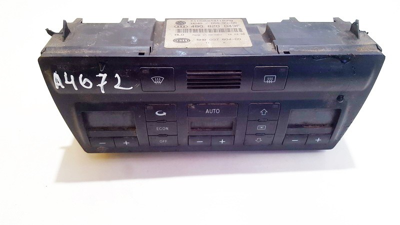 4B0820043F Audi A6 1998 Climate Control Panel (heater control switches)
