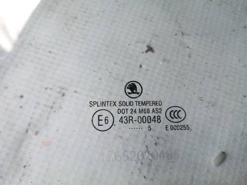 AS2 Skoda Octavia 2005 Szyba drzwi - PRZEDNIE PRAWE - Thumbnail 2