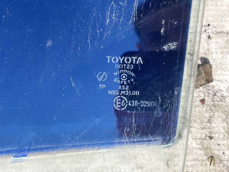 AS2 Toyota Corolla Verso 2003 Seitenscheibe Fenster Seiten Scheibe Hinten Linke - Thumbnail 2