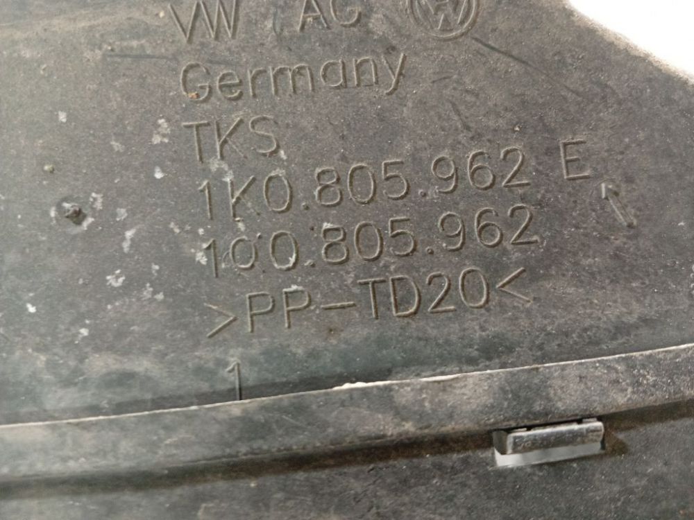 1K0805962E Skoda Octavia 2009 Air Intake Panel - Thumbnail 4