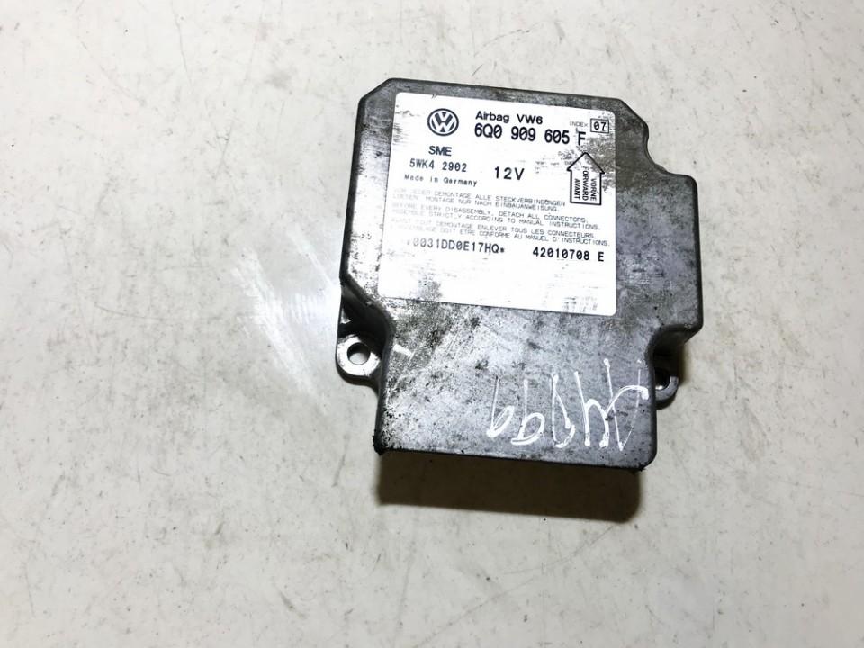 6Q0909605F Volkswagen Golf 2002 Airbag crash sensors module