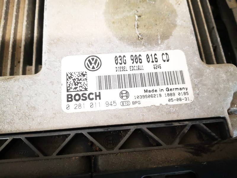 03G906016CD Volkswagen Touran 2005 ECU Engine Computer (Engine Control Unit) - Thumbnail 2