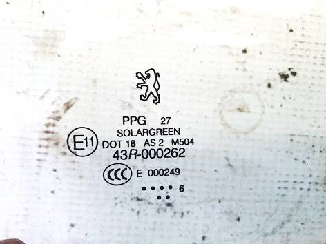 DOT18AS2M504 Peugeot 407 2006 LUNA DELANTERA DERECHA, Luna de la puerta delantera - FRENTE DERECHO - Thumbnail 2