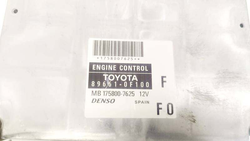 896610F100 Toyota Corolla Verso 2007 Variklio kompiuteris - Thumbnail 3