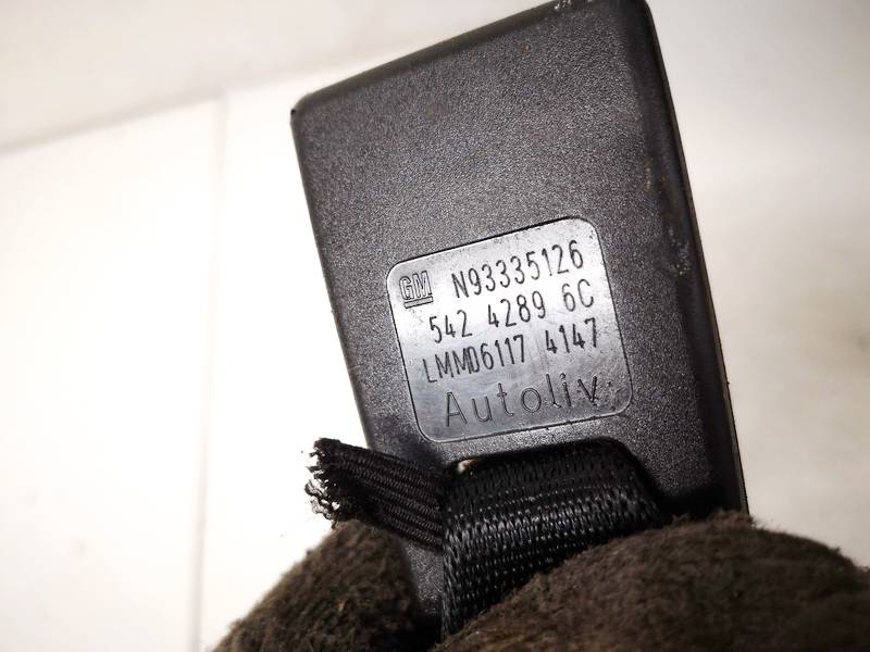 N93335126 Opel Meriva 2006 Seat belt holder (Seat belt Buckle) - REAR LEFT - Thumbnail 3