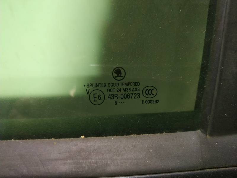 AS3 Skoda Octavia 2013 Oven lasi - TAKANA VASEMMALLA - Thumbnail 2