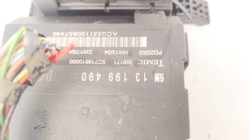 13199490 Opel Vectra 2005 MÓDULO DE CONFORT-CONVENIENCIA - Thumbnail 2