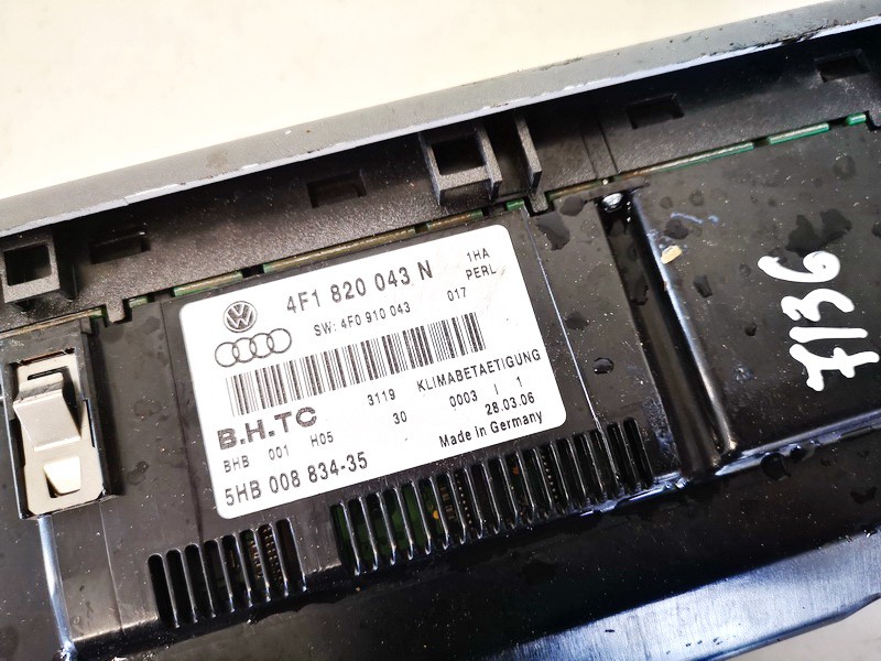 4F1820043N Audi A6 2006 Climate Control Panel (heater control switches) - Thumbnail 3