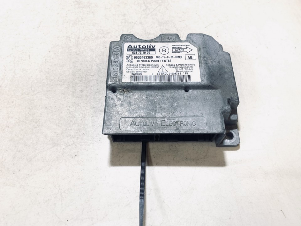 9653493380 Peugeot 307 2005 Airbag crash sensors module