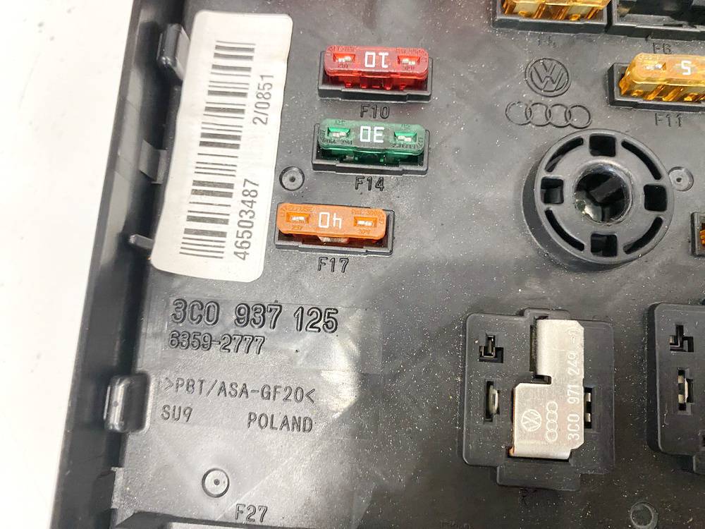 3C0937125 Volkswagen Passat 2007 Fuse box - Thumbnail 2