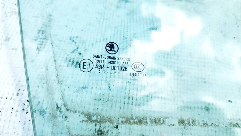 AS2 Skoda Superb 2013 Door-Drop Glass - FRONT RIGHT - Thumbnail 2