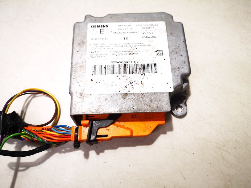 9645840780 Peugeot 307 2002 Airbag crash sensors module