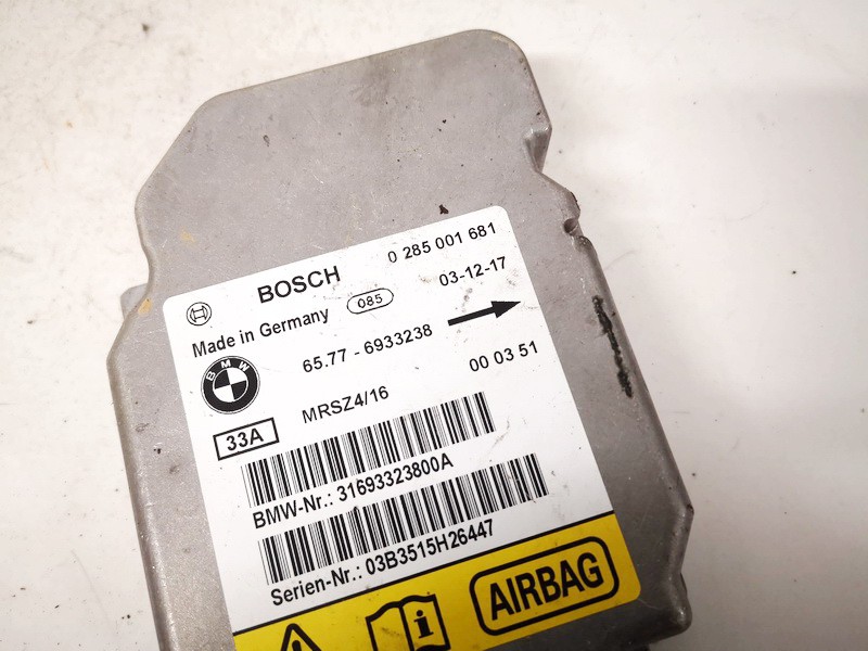 65776933238 BMW 3-Series 2004 Airbag crash sensors module - Thumbnail 2