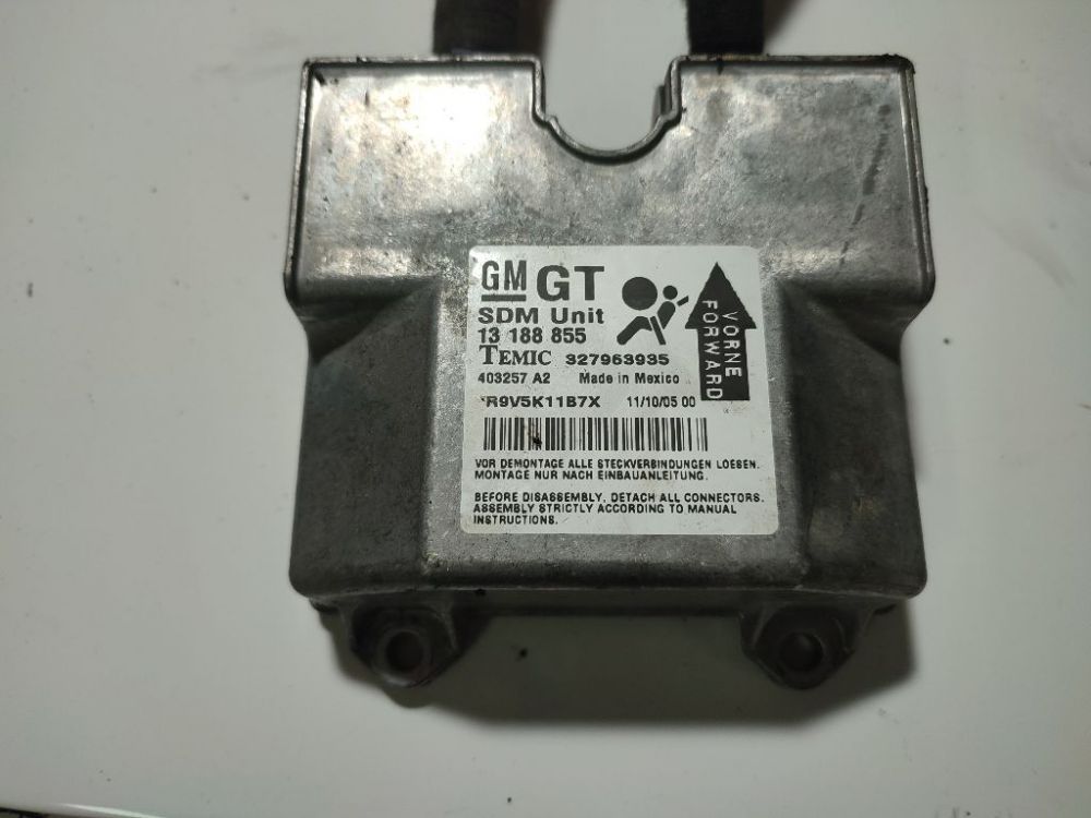 13188855 Opel Astra 2005 Airbag crash sensors module - Thumbnail 3