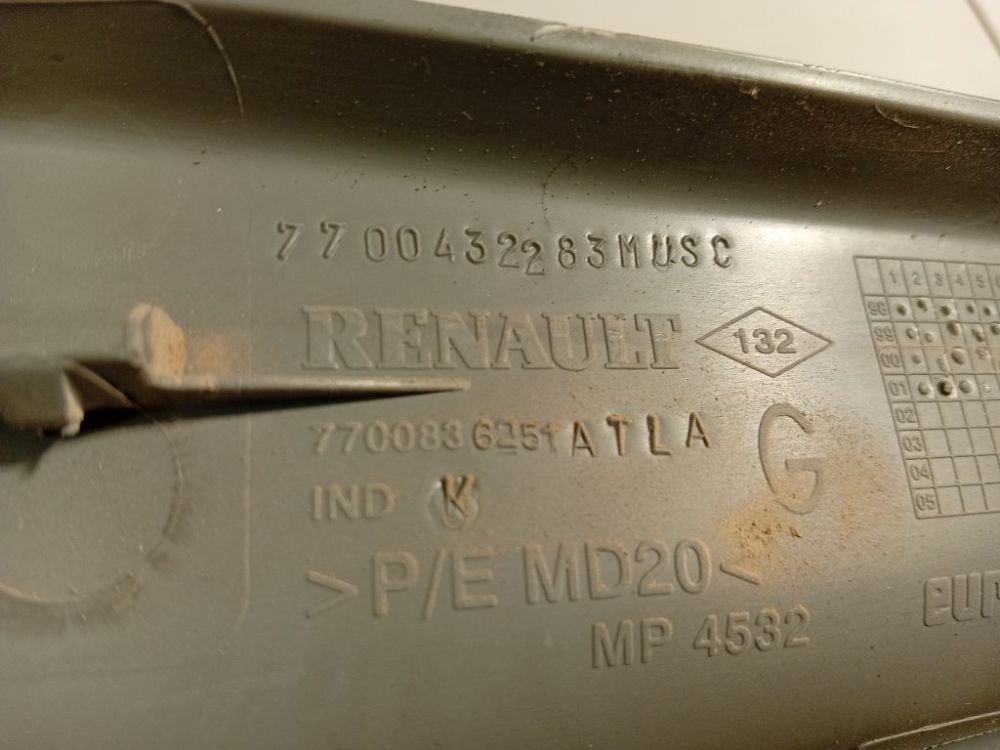 7700432283 Renault Scenic 2002 Salono apdaila (plastmases) - Thumbnail 4