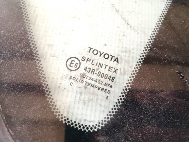 AS2 Toyota Corolla Verso 2006 Corner quarter window glass - REAR RIGHT - Thumbnail 2