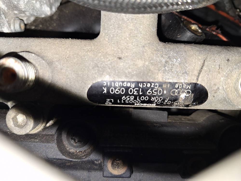 059130090K Audi A6 2005 Fuel injector rail (injectors)(Fuel distributor) - Thumbnail 2