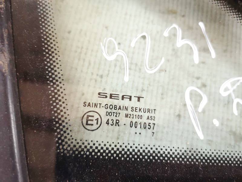 AS2 Seat Toledo 2009 Szyba okna ćwierćowego narożnego - PRZEDNIE PRAWE - Thumbnail 2