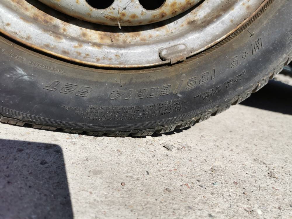 4X100 Audi 80 1985 Komplet stalowych felg R14 - Thumbnail 6