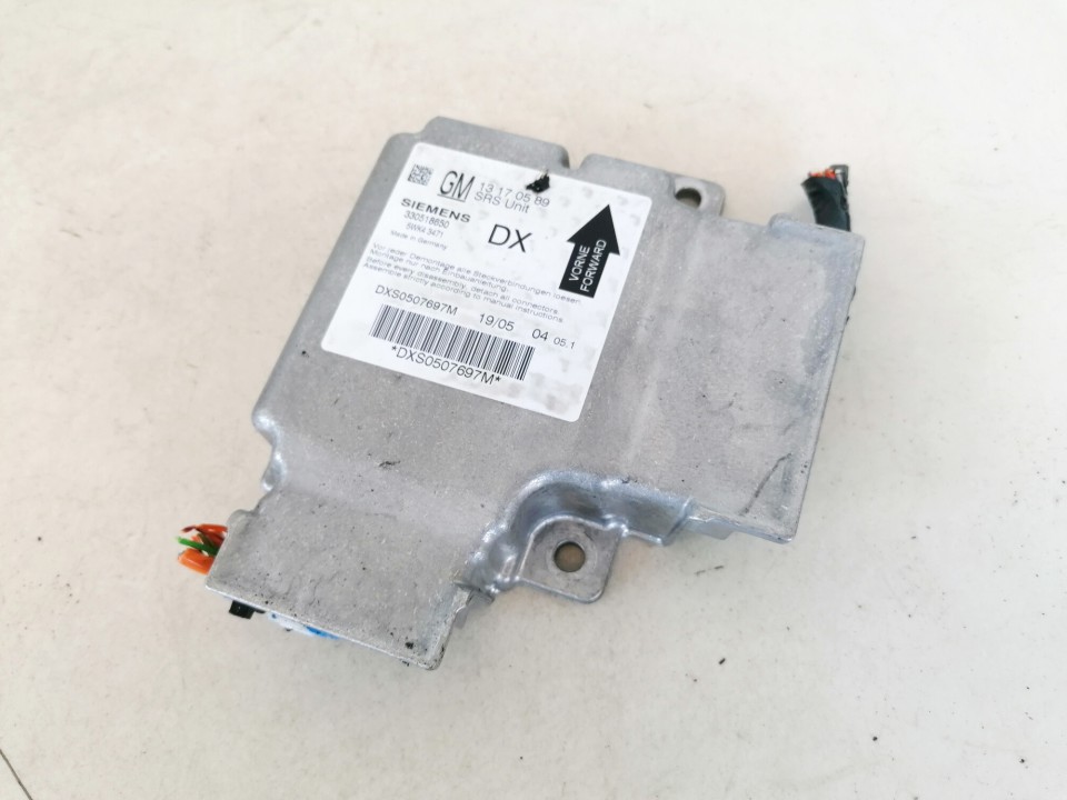 13170589 Opel Vectra 2005 SRS gaisa spilvena dators – gaisa spilvenu vadības bloks