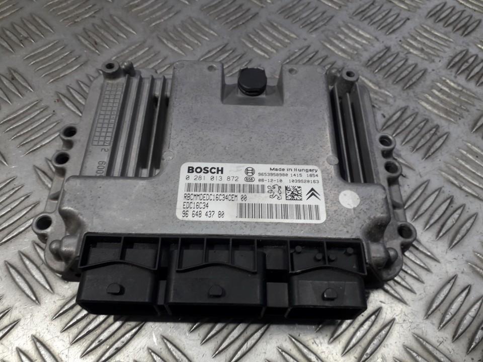 0281013872 Peugeot 407 2005 ECU Engine Computer (Engine Control Unit)