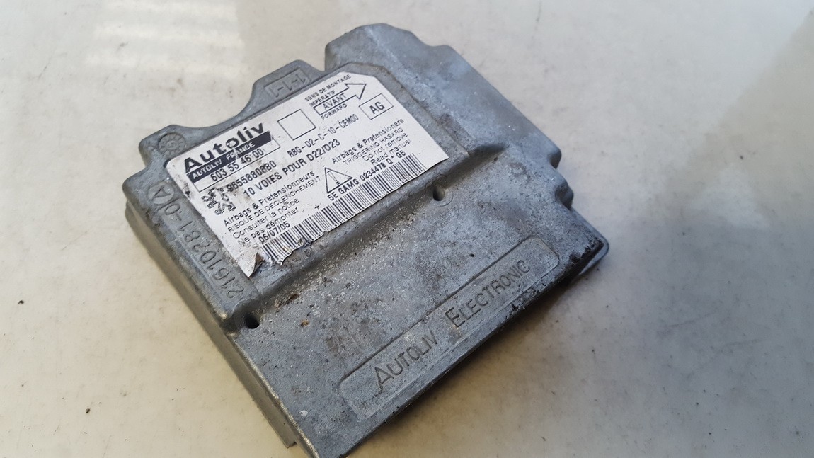 603554600 Peugeot 407 2005 Airbag crash sensors module